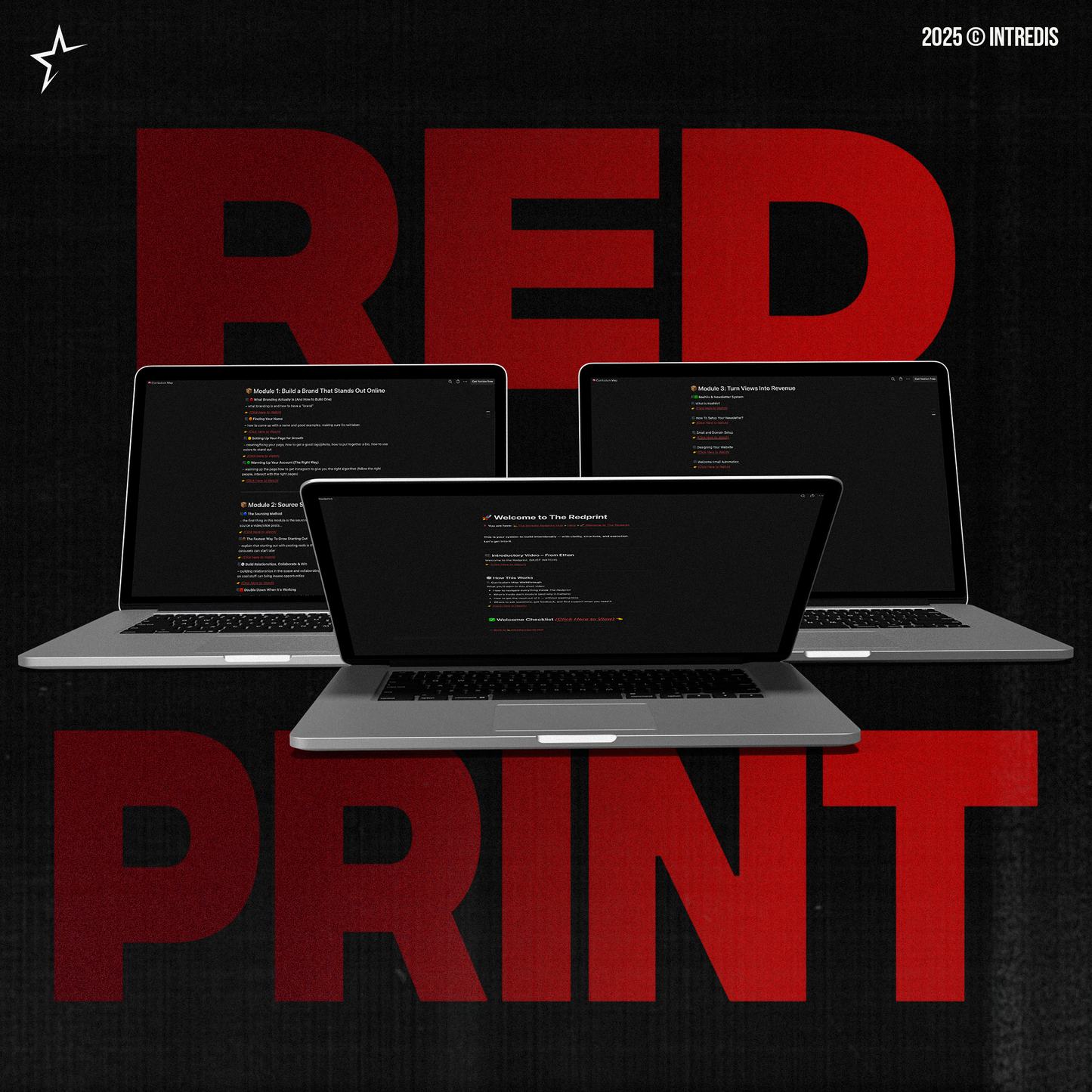 The Redprint: Edit • Design • Monetize